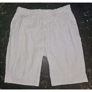 Vintage Polo Ralph Lauren Pinstripe Shorts Seersucker Railroad Chino Mens Sz 30